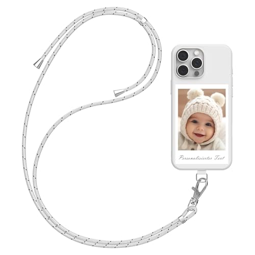 CHABDA Handykette Personalisierte hülle mit Band Kette Kordel mit Bild Foto Text für iPhone 15 Plus Custom für individuelle TPU Hülle mit Bild Foto Text Selbst Gestalten Case Mehrfarbi CHABDA Handykette Personalisierte hülle mit Band Kette Kordel mit Bild Foto Text für iPhone 15 Plus Custom für individuelle TPU Hülle mit Bild Foto Text Selbst Gestalten Case Mehrfarbi von CHABDA