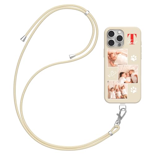 CHABDA Handykette Personalisierte hülle mit Band Kette Kordel mit Bild Foto Text für iPhone 15 Pro max Custom für individuelle TPU Hülle mit Bild Foto Text Selbst Gestalten Case Mehrfarbi CHABDA Handykette Personalisierte hülle mit Band Kette Kordel mit Bild Foto Text für iPhone 15 Pro max Custom für individuelle TPU Hülle mit Bild Foto Text Selbst Gestalten Case Mehrfarbi von CHABDA