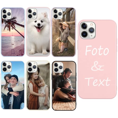 CHABDA Personalisierte Handyhülle für iPhone 13 mini Hülle Personalisiert,Rosa Hülle mit Eigenem Foto Bedrucken Bild Text Individuelle Schutzhülle Selbst Gestalten für iPhone 13 mini CHABDA Personalisierte Handyhülle für iPhone 13 mini Hülle Personalisiert,Rosa Hülle mit Eigenem Foto Bedrucken Bild Text Individuelle Schutzhülle Selbst Gestalten für iPhone 13 mini von CHABDA
