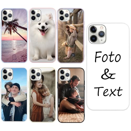 CHABDA Personalisierte Handyhülle für iPhone7/8/SE20/SE22 Hülle Personalisiert,Weiß Hülle mit Eigenem Foto Bedrucken Bild Text Individuelle Schutzhülle Selbst Gestalten für iPhone 16 CHABDA Personalisierte Handyhülle für iPhone7/8/SE20/SE22 Hülle Personalisiert,Weiß Hülle mit Eigenem Foto Bedrucken Bild Text Individuelle Schutzhülle Selbst Gestalten für iPhone 16 von CHABDA