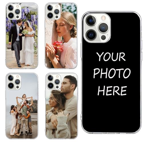 CHABDA Personalisierte Hülle kompatibel mit iPhone 13 Handyhülle Benutzerdefiniert Weicher Etui mit Eigenem Foto Bild Text Individuelle Selbst Gestalten Custom Case,Transparent CHABDA Personalisierte Hülle kompatibel mit iPhone 13 Handyhülle Benutzerdefiniert Weicher Etui mit Eigenem Foto Bild Text Individuelle Selbst Gestalten Custom Case,Transparent von CHABDA
