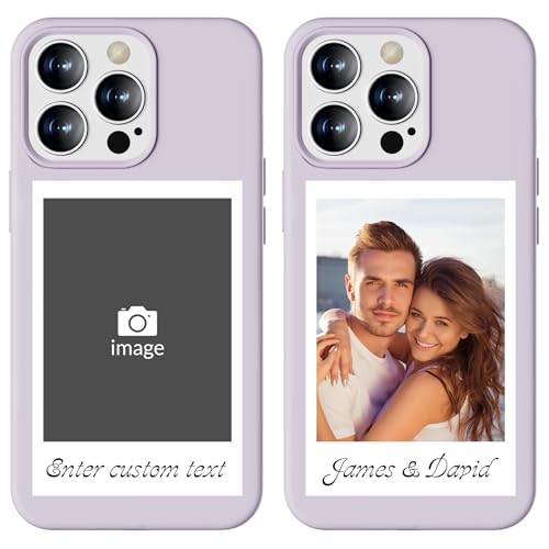CHABDA personalisierte Handyhüllen mit Bild Foto Text für iPhone 16 15 14 13 12 11 Pro/Max/Mini XR X Xs Max 7 8 SE20/22 Selbst gestalten für individuelle TPU Hülle Freunde Familie Kinder Haustiere von CHABDA