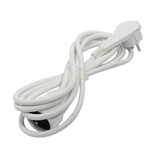 CHACON HO5VVF Verlängerungskabel 1,5 mm2 – 3 Meter – Weiß – mit Flachstecker – Mehrfachsteckdose - 1 AC-Ausgang, Typ F, 1 Stück CHACON HO5VVF Verlängerungskabel 1,5 mm2 – 3 Meter – Weiß – mit Flachstecker – Mehrfachsteckdose - 1 AC-Ausgang, Typ F, 1 Stück von CHACON