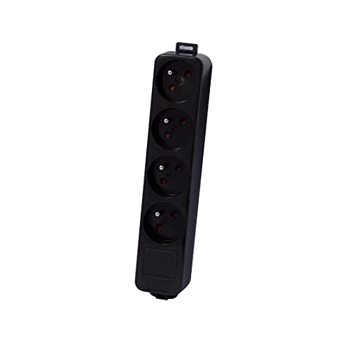 CHACON Steckdosenleiste ohne Kabel, 4 x 16 A, Schwarz CHACON Steckdosenleiste ohne Kabel, 4 x 16 A, Schwarz von CHACON