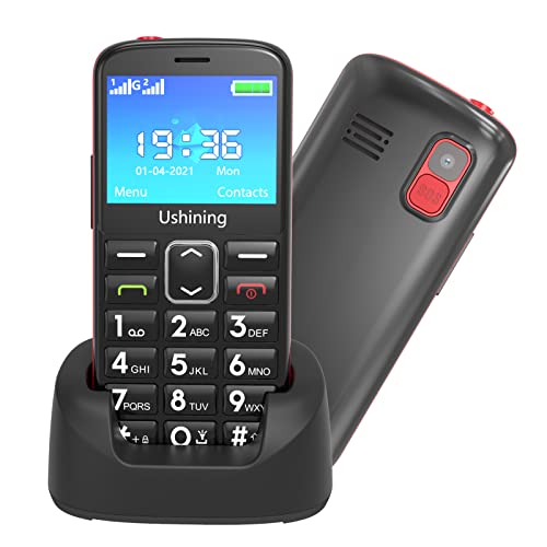 CHAKEYAKE Big Button Handy für ältere Menschen Einfach zu bedienen Basic Handy Dual SIM Free Unlocked Senior Telefon mit SOS-Notfall-Taste, Ladestation, Hörgerät kompatibel BK CHAKEYAKE Big Button Handy für ältere Menschen Einfach zu bedienen Basic Handy Dual SIM Free Unlocked Senior Telefon mit SOS-Notfall-Taste, Ladestation, Hörgerät kompatibel BK von CHAKEYAKE