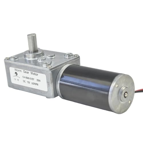 CHANCS 12V 10RPM DC Turbo Schneckenmotor Selbsthemmend Umschaltbarer Motor Geeignet für Massagegeräte, Intelligente Geräte CHANCS 12V 10RPM DC Turbo Schneckenmotor Selbsthemmend Umschaltbarer Motor Geeignet für Massagegeräte, Intelligente Geräte von CHANCS