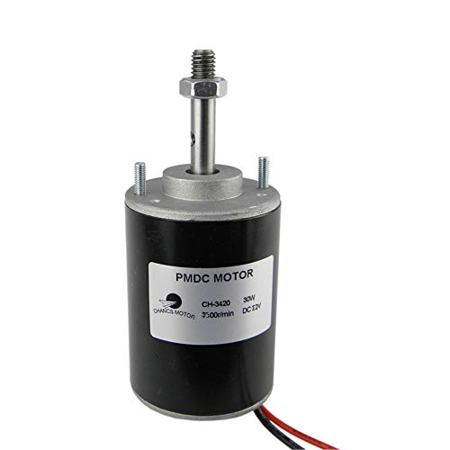 CHANCS 12V 3500RPM Permanentmagnet DC-Motor 30W CW/CCW reversibel hohe Drehzahl geräuscharm reversibler elektrischer Getriebemotor DC-Motor mit einstellbarer Drehzahl für DIY-Generator CHANCS 12V 3500RPM Permanentmagnet DC-Motor 30W CW/CCW reversibel hohe Drehzahl geräuscharm reversibler elektrischer Getriebemotor DC-Motor mit einstellbarer Drehzahl für DIY-Generator von CHANCS