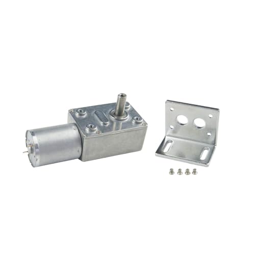 CHANCS 370WG Schneckengetriebemotor, 12 V Gleichstrom, 0,9 U/min, Drehzahl, eingestellt mit Schraube, Verwendung für festen Motor von CHANCS