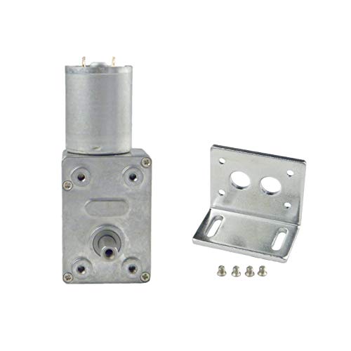 CHANCS 370WG Turbinen-Elektro-Getriebemotor 6V DC 115RPM mit Metall-Getriebe-Redukto Metall-Montagehalterung für DIY Teile von CHANCS