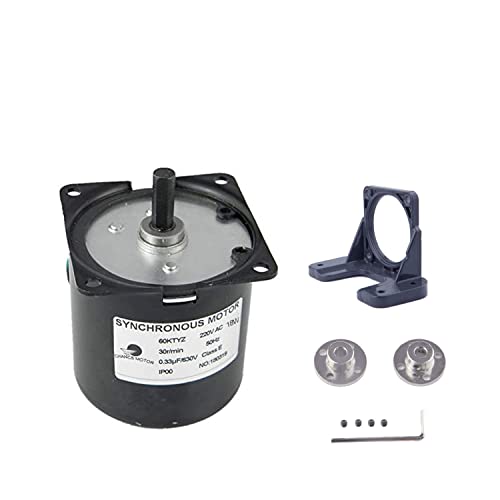 CHANCS 60KTYZ 220V 30 tr/min moteur à engrenage synchrone à aimant Permanent CW/CCW avec support fixe et accouplement à bride CHANCS 60KTYZ 220V 30 tr/min moteur à engrenage synchrone à aimant Permanent CW/CCW avec support fixe et accouplement à bride von CHANCS