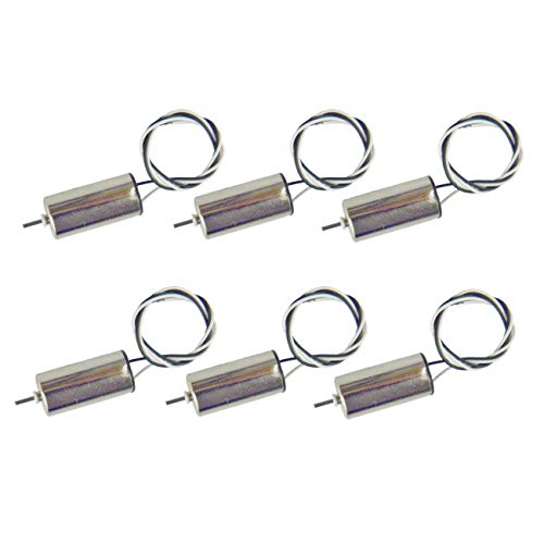 CHANCS 6PCS Drone Elektromotor 1020 3.7V 39500U/min 4.2V 45000U/min Mini Model Helicopter Coreless Motor von CHANCS