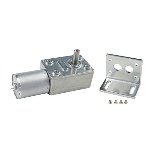 CHANCS DC-Schneckengetriebemotor 370WG 6V DC hohes Drehmoment 40RPM Motor Mini-Turbine Schnecke Festsitz für DC-Getriebemotor von CHANCS