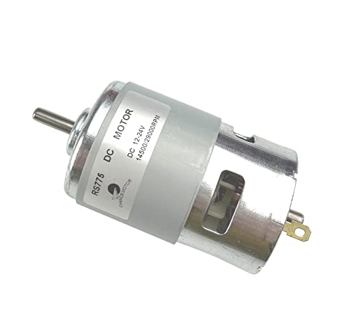 CHANCS Electric Power Tool Mini-Elektromotor 775 12V/24V 14500RPM 29000RPM DC Mini-Getriebemotor 5mm Welle DC-Motor für Kreissäge von CHANCS