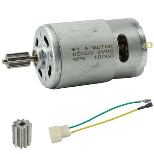 CHANCS Elektroauto Reparatur Motor 550 DC 6V 18000RPM DIY Getriebemotor Werkzeuge für Kinder Elektroautos von CHANCS
