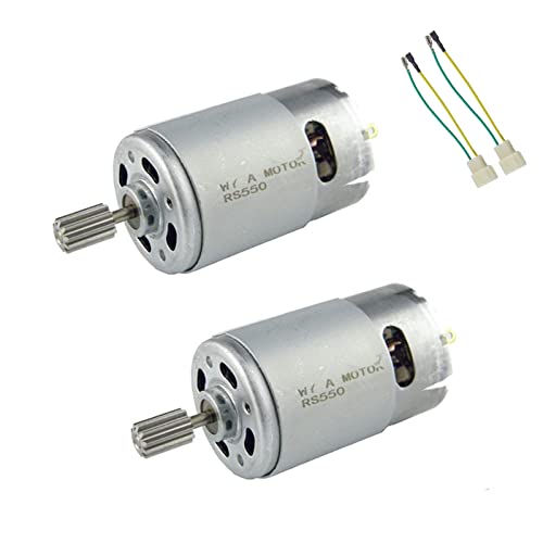 CHANCS Hochgeschwindigkeits-Elektromotor 550 DC 12V 30000RPM für ferngesteuerten Auto-Motor-Zubehör 2PCS von CHANCS