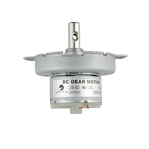 CHANCS Langsamer Motor JS-50 6V DC 2RPM Großes Drehmoment Drehender Display Ständer Dedizierter Mini DC Getriebemotor CHANCS Langsamer Motor JS-50 6V DC 2RPM Großes Drehmoment Drehender Display Ständer Dedizierter Mini DC Getriebemotor von CHANCS