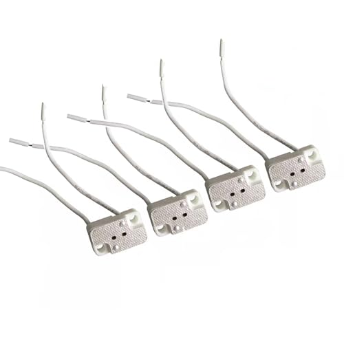 CHANCS MR16 G4 MR11 G5.3 G6.35 Keramische Sockelhalterung Rechteckiger Sockel Adapter für Halogenlampe 4PCS von CHANCS