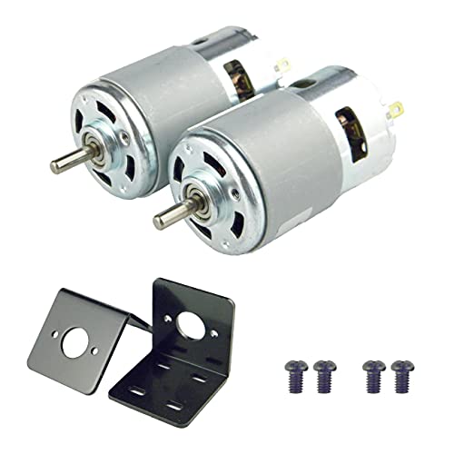 CHANCS Mini-Elektro-Getriebemotor 775 DC 12V/24V 10000RPM 20000RPM Elektrowerkzeug für verschiedene schnurlose elektrische Handbohrmaschinen 2PCS von CHANCS