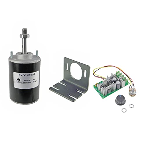 CHANCS Permanentmagnet-Gleichstrommotor mit hoher Geschwindigkeit und geringem Geräuschpegel 12V 3500RPM CW/CCW umschaltbarer Elektromotor mit 20A PWM DC-Motor-Drehzahlregler CHANCS Permanentmagnet-Gleichstrommotor mit hoher Geschwindigkeit und geringem Geräuschpegel 12V 3500RPM CW/CCW umschaltbarer Elektromotor mit 20A PWM DC-Motor-Drehzahlregler von CHANCS