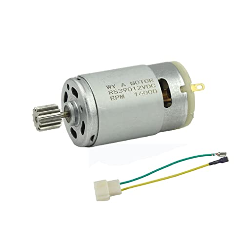 CHANCS RS390 Elektromotor DC 12V 16000RPM 12 Gang Zähne Motor für Spielzeugauto Zubehör Dreirädriges Motorrad Kinderwagen mit Replace RS-380 CHANCS RS390 Elektromotor DC 12V 16000RPM 12 Gang Zähne Motor für Spielzeugauto Zubehör Dreirädriges Motorrad Kinderwagen mit Replace RS-380 von CHANCS