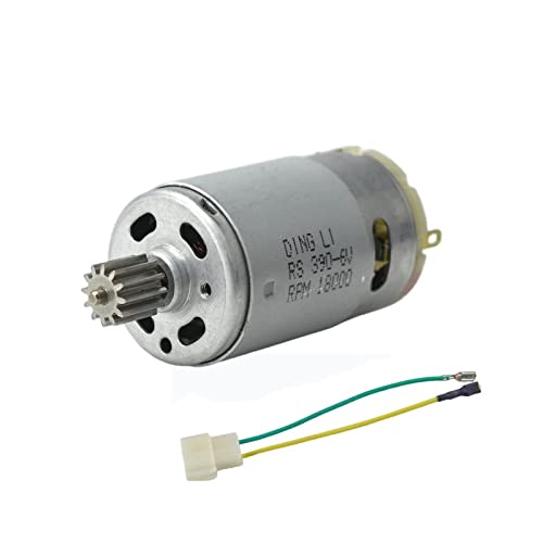 CHANCS RS390 Elektromotor DC 6V 18000RPM 12 Gang Zähne Motor für Spielzeugauto Zubehör Dreirädriges Motorrad Kinderwagen mit Replace RS-380 CHANCS RS390 Elektromotor DC 6V 18000RPM 12 Gang Zähne Motor für Spielzeugauto Zubehör Dreirädriges Motorrad Kinderwagen mit Replace RS-380 von CHANCS