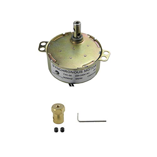 CHANCS Synchronmotor TYC-50 220 V 5-6 U/min Plattenspielermotor mit 7 mm flexiblem Kupplungsstecker Elektromotor Plattenspielergetriebe für Mikrowellenherd CHANCS Synchronmotor TYC-50 220 V 5-6 U/min Plattenspielermotor mit 7 mm flexiblem Kupplungsstecker Elektromotor Plattenspielergetriebe für Mikrowellenherd von CHANCS