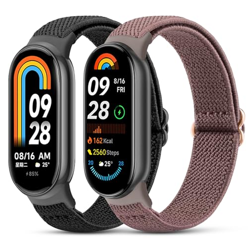 CHANRASI 2 Stück Elastische Armband Nur Kompatibel mit Xiaomi Smart Band 9/Xiaomi Smart Band 8,Verstellbare Uhrenarmband Sport Ersatz Armband für Xiaomi Mi Band 8/Mi Band 9 Herren Damen CHANRASI 2 Stück Elastische Armband Nur Kompatibel mit Xiaomi Smart Band 9/Xiaomi Smart Band 8,Verstellbare Uhrenarmband Sport Ersatz Armband für Xiaomi Mi Band 8/Mi Band 9 Herren Damen von CHANRASI
