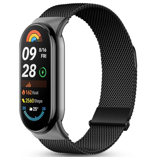 CHANRASI Armband Kompatibel mit Xiaomi Mi Band 9/8 Damen Herren,Einstellbar Metall Armbänder aus Edelstahl für Xiaomi Mi Band 9/8 CHANRASI Armband Kompatibel mit Xiaomi Mi Band 9/8 Damen Herren,Einstellbar Metall Armbänder aus Edelstahl für Xiaomi Mi Band 9/8 von CHANRASI