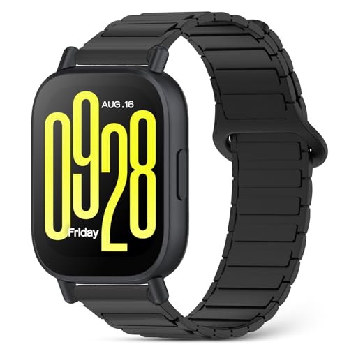CHANRASI Magnetisch Armband Kompatibel mit Xiaomi Redmi Watch 5 Active/5 Lite,Silikon Sport Armbänder Magnet Link Ersatzarmband von CHANRASI
