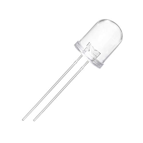 Chanzon 10 Stück 10mm 850nm IR-Sender LED-Dioden licht Nachtsichtkamera (Klares Rund Infrarot 850 nm DC 1,5V 20mA) Glühbirne Lampen Elektronikkomponenten Leuchtdioden von CHANZON