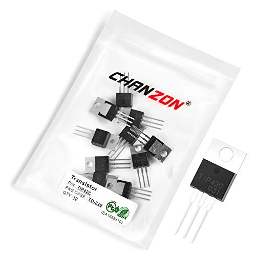 Chanzon 10 Stück TIP42C TO-220 Power PNP Darlington Transistor -6A von CHANZON