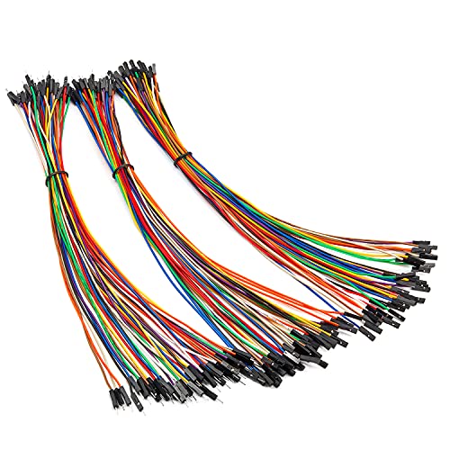 CHANZON 120 STK. (40 STK. x 3 Typen: M-M M-F F-F) 30cm lang Jumper Wire Kabel Line Connector Kit Solderless Multicolor für Arduino Raspberry Pi Elektronisches Steckbrett Protoboard PCB Board von CHANZON