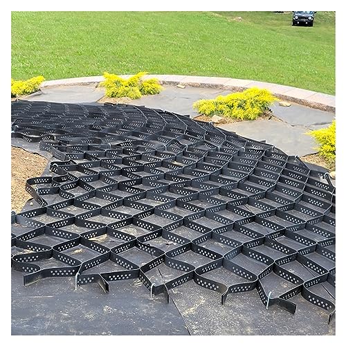 HDPE-Einfahrtsstabilisator, Geogitter for Kies, Wohnmobilparkplätze und Hänge – 40 cm x 40 cm, 2 Zoll hoch(1m x 1m (3.3 X3ft)) von CHAOMIN