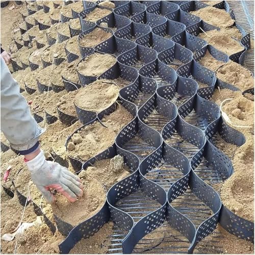 HDPE-Waben-Geogitter – 2 Zoll Bodenstabilisator for Einfahrten, Terrassen, Landschaftsbau und Parkplätze(6 m x 50 m (20ftx164ft)) von CHAOMIN