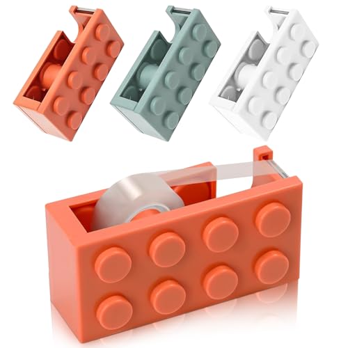 3 Stück Paketbandabroller 5.2 * 4 * 10.7cm Klebebandabroller Abroller Bürobedarf Büro Gadgets Paketklebeband Abroller Klebeband Glue Tape Roller Handabroller Klebeband Büro Gadgets von CHAOTEMAI