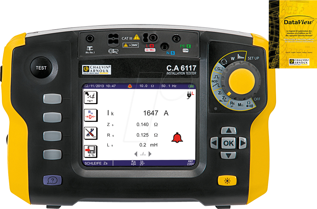 CHAU P01145460F - Installationsprüfgerät C.A 6117, inkl. Software DataView von CHAUVIN ARNOUX