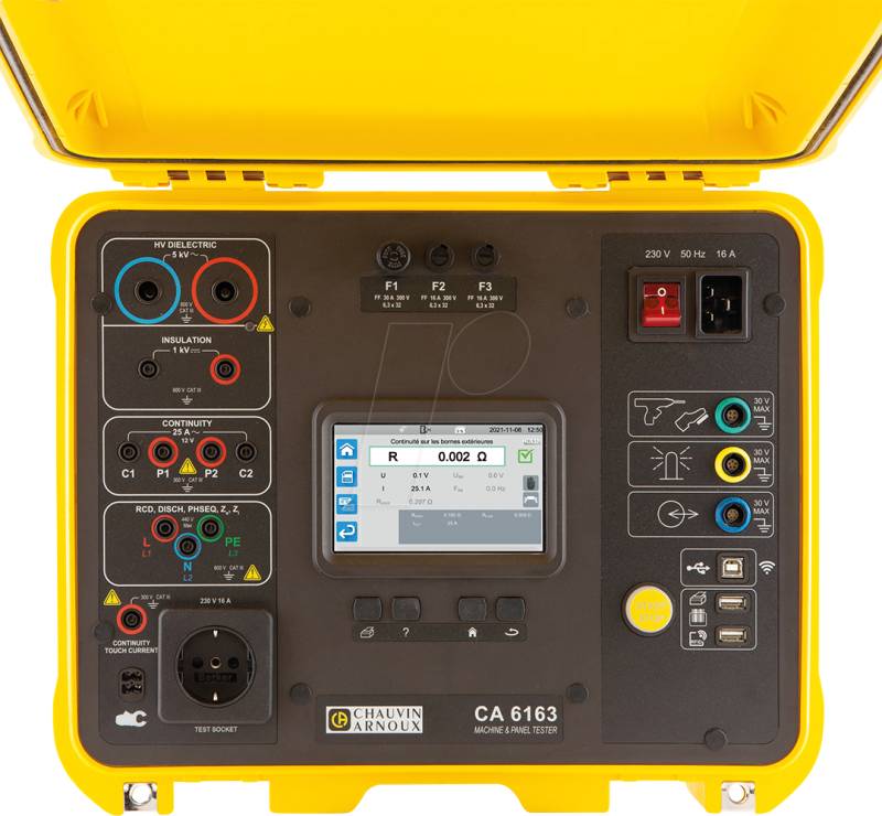 CHAU P01145831 - Installationsprüfgerät C.A 6163, 40 - 5350 V, 50 GOhm von CHAUVIN ARNOUX