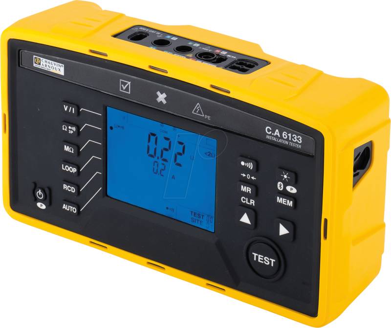 CHAU P01146013 - Installationsprüfgerät C.A 6133, 3-polig, 100 kOhm, Bluetooth® von CHAUVIN ARNOUX