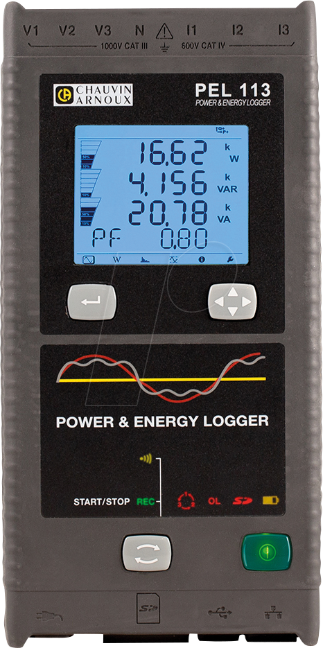 CHAU P01157157 - Datenlogger PEL 113, für Leistung und Energie von CHAUVIN ARNOUX