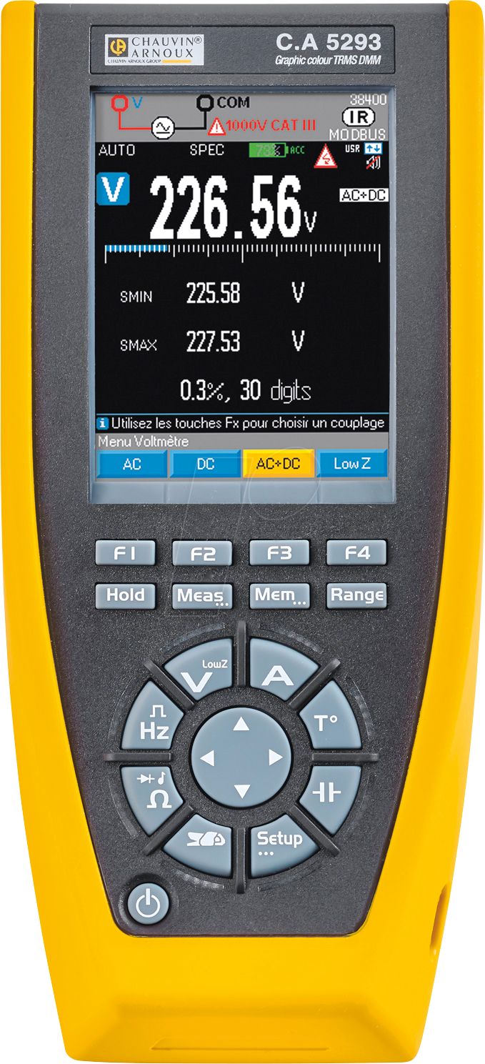 CHAU P01196813 - Multimeter C.A 5293 BT, 10000 Counts, TRMS, grafisch, Bluetooth® von CHAUVIN ARNOUX