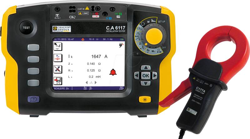 CHAU PA1145460CZ - Installationsprüfgerät C.A 6117, inkl. Stromzange C177A von CHAUVIN ARNOUX