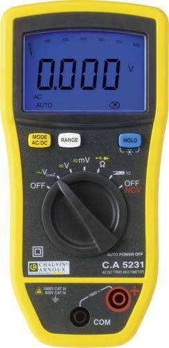 Chauvin Arnoux C.A 5231 Hand-Multimeter digital CAT III 1000 V, CAT IV 600V Anzeige (Counts): 6000 von CHAUVIN ARNOUX