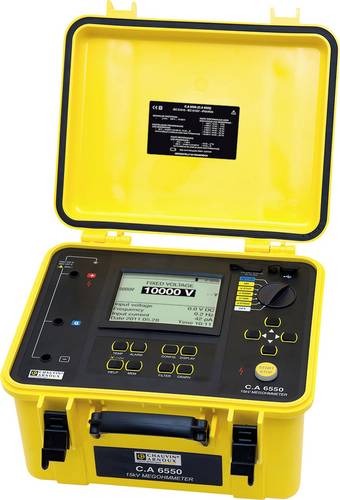 Chauvin Arnoux C.A 6550 Isolationsmessgerät 500 V, 1000 V, 2500 V, 5000 V, 10000V 25 TΩ Chauvin Arnoux C.A 6550 Isolationsmessgerät 500 V, 1000 V, 2500 V, 5000 V, 10000V 25 TΩ von CHAUVIN ARNOUX