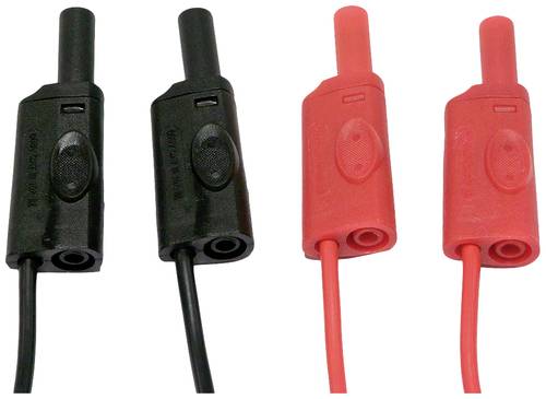 Chauvin Arnoux Messleitungs-Set [4mm Sicherheits-Stecker - ] 2m Rot, Schwarz 1 Set von CHAUVIN ARNOUX