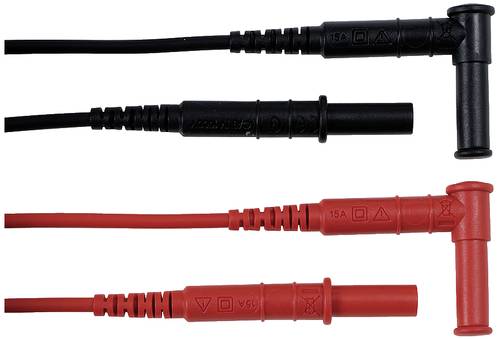 Chauvin Arnoux Messleitungs-Set [4mm Sicherheits-Stecker - 4mm Sicherheits-Buchse] 1.5m Rot, Schwarz von CHAUVIN ARNOUX