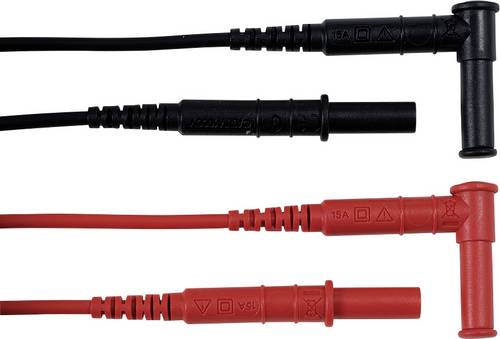 Chauvin Arnoux Messleitungs-Set [4mm Sicherheits-Stecker - 4mm Sicherheits-Buchse] 1.5m Rot, Schwarz von CHAUVIN ARNOUX