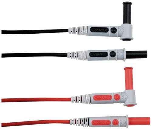 Chauvin Arnoux Messleitungs-Set [4mm Sicherheits-Stecker - 4mm Sicherheits-Buchse] 1.5m Rot, Schwarz von CHAUVIN ARNOUX