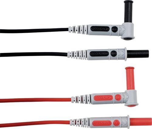 Chauvin Arnoux Messleitungs-Set [4mm Sicherheits-Stecker - 4mm Sicherheits-Buchse] 1.5m Rot, Schwarz von CHAUVIN ARNOUX