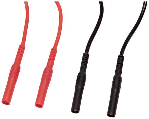 Chauvin Arnoux Messleitungs-Set [4mm Sicherheits-Stecker - 4mm Sicherheits-Stecker] 1.5m Rot, Schwar von CHAUVIN ARNOUX