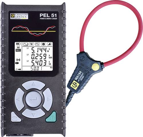 Chauvin Arnoux PEL 51 Netz-Analysegerät 1phasig inkl. Stromzangen, mit Loggerfunktion von CHAUVIN ARNOUX